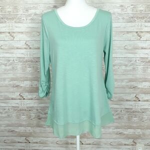 Style & Co Top M Mint Green 482